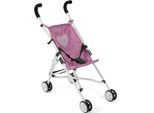 Puppenbuggy CHIC2000 "Roma, Mini-Buggy", rosa (jeans pink), Puppenwagen, KinderB:29cm H:57cm T:50cm, Kunststoff, Metall, Stoff, Puppenbuggy, B:29cm H:57cm T:50cm