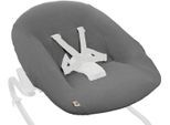 Babywippe HAUCK "Baby Bouncer Cover Muslin Dark Grey", Baby, grau (dunkelgrau), Baumwolle, uni, Babywippen Babywippe, Schonbezug für Babywippe und Hochstuhlaufsätze