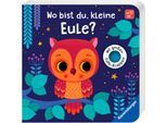 Kinderbuch RAVENSBURGER "Pappbilderbuch, Wo bist du, kleine Eule?", bunt, B:13cm H:13cm, Bücher, Kinderbuch