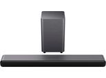 TCL Soundbar "S55H 2.1-Kanal DTS Virtual:X", schwarz (dunkles titan), B:81cm H:6cm T:9,8cm, Lautsprecher, Dolby Atmos, Bluetooth 5.2, HDMI, 220 Watt, Wandhalterung, Subwoofer, Soundbar