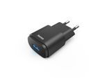 USB-Ladegerät HAMA "USB Ladegerät, USB A Netzteil, Universaladapter, LED Anzeige, 6 W", schwarz, Ladegeräte, USB-Ladegerät