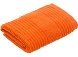 Waschlappen VOSSEN "Tomorrow", orange (electric orange), B:30cm L:30cm, Frottier, Handtücher, Waschlappen, mit Streifenstruktur