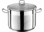 Kochtopf GSW "Profi", silber (silberfarben), H:18cm Ø:26cm, Töpfe, Kochtopf, Induktion
