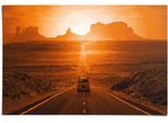 Poster REINDERS "Monument Valley", orange (farbe bild(er): orange), B:91,5cm H:61cm, Papier, Bilder, Poster
