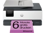 HP Multifunktionsdrucker "OfficeJet Pro 8122e", grau, B:46cm H:23,3cm T:33,75cm, Drucker, 6 Probemonate HP Instant Ink erhalten bis 31.07.2026, Multifunktionsdrucker