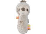 Greifspielzeug FEHN "Lazy, Crazy & Pink, Stabgreifling Faultier", grau (grau, beige), Greifspielzeug, BabyB:4,9cm H:4,8cm L:16cm, Nicki, Plüsch, Softvelour, Greifspielzeug, B:4,9cm H:4,8cm L:16cm