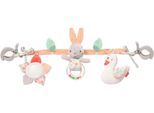 Kinderwagenkette FEHN "Classic Stars, Schwanensee", rosa, Greifspielzeug, BabyL:45cm, Flauschstoff, Plüsch, Softvelour, Kinderwagenkette, L:45cm
