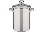 Spargeltopf GSW, silber (edelstahlfarben), Ø:16cm, Töpfe, Spargeltopf, Induktion, 4,2 Liter