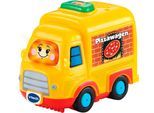 Spielzeug-Auto VTECH "Tut Tut Baby, Flitzer Pizzawagen", bunt, Spielzeugfahrzeuge, KinderB:5,5cm H:7cm T:10cm, Kunststoff, Spielzeug-Auto, mit Sound, B:5,5cm H:7cm T:10cm