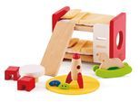 Puppenhausmöbel HAPE "Kinderzimmer", bunt, Puppenmöbel, Kinder, Holz, Polyester, Puppenhausmöbel