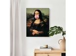 Wandbild REINDERS "Mona Lisa Bubblegum", braun (farbe bild(er): braun), B:40cm H:50cm T:3cm, MDF, Bilder, Wandbild