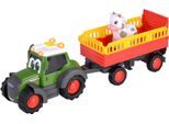 Spielzeug-Traktor ABC "ABC Fendti Animal Trailer", grün, Spielzeugfahrzeuge, KinderT:30cm, Kunststoff, Spielzeug-Traktor, mit Licht und Sound, T:30cm