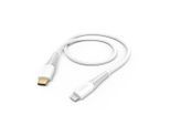 HAMA USB-Kabel "Ladekabel, USB-C - Lightning, 1,5 m, Weiß", weiß, 150cmcm, Kabel, USB-Kabel