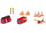 Spielzeug-Feuerwehr SIKU "SIKU Super, Geschenkset Feuerwehr (6330)", rot, Spielzeugfahrzeuge, Kinder, Kunststoff, Metall, Spielzeug-Feuerwehr