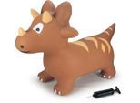 Hüpftier JAMARA "Dino", braun, Hüpfspielzeug, BabyB:31cm H:50cm T:59cm, Kunststoff, Hüpftier, inkl. Luftpumpe, B:31cm H:50cm T:59cm