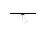 PAULMANN Schienensystem-Leuchten "URail Schienenspot Blossom Einzelspot G9 max. 10W 230V", schwarz (schwarz, weiß), 1, Ø 6,5cm H: 11,2cm, 1 Stk., Leuchten, Schienensystem-Leuchten
