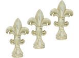 Dekofigur I.GE.A., beige (natur), Keramik, Dekofiguren, Dekofigur, Französische Lilie (3er Set)