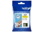 BROTHER Tintenpatrone "LC-421Y", gelb, Tintenpatronen, Tintenpatrone