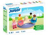 Konstruktions-Spielset PLAYMOBIL "Zahlenkarussell (71701), JUNIOR", bunt, Spielbausteine, Baby, Kunststoff, Konstruktions-Spielset, Made in Europe