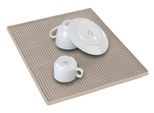 Abtropfmatte WENKO "Modell Maxi", beige, B:40cm H:1cm T:30cm, Kunststoff, Geschirrständer, Abtropfmatte, Trockenmatte für Geschirr mit Noppenstruktur, extra groß, Kunststoff
