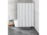 Duschvorhang KLEINE WOLKE "» Casket«", grau, B:180cm H:200cm, Polyester, Duschvorhänge, Duschvorhang