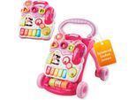 Lauflernwagen VTECH "VTechBaby, Spiel-und Laufwagen", pink, Lauflernhilfen, KinderB:36cm H:37cm T:42cm, Lauflernwagen, mit 11 Kindermelodien, B:36cm H:37cm T:42cm