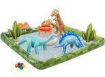 Aufblasbares Spielhaus INTEX "JURASSIC ADVENTURE PLAY CENTER", bunt, B:201cm H:36cm T:201cm, PVC, Aufblasartikel, Aufblasbares Spielhaus