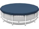Pool-Abdeckplane INTEX "Deluxe", blau, 457, Polyethylen (PE), Planen, Pool-Abdeckplane, Ø 457 cm