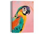 Leinwandbild REINDERS "Coloured Parrot", bunt (farbe bild(er): mehrfarbig), B:20cm H:30cm T:2,5cm, Bilder, Leinwandbild, Wohnzimmer - Papagei - Farbenfroh - Mehrfarbig - Leinwand - Tiere