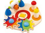 Motorikbrett SELECTA "Minitivity", bunt, Motorikspielzeug, BabyB:14cm, Holz, Motorikbrett, Made in Germany, B:14cm