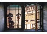 Wandsticker QUEENCE "Motel", bunt, B:60cm H:40cm, Vinyl, Wandtattoos, Wandsticker, Wandsticker, Wandbild, selbstklebend, 3D, Fenster