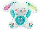 Plüschfigur CLEMENTONI "Baby Clementoni, Schneehase mit Nordlicht-Projektion", bunt, Plüschfiguren, Kinder, Plüschfigur, mit Licht und Sound; Made in Europe