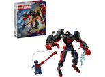 Konstruktionsspielsteine LEGO "Miles Morales Mech vs. Spider-Man 2099 (76337), LEGO Super Heroes", bunt, Spielbausteine, Kinder, Kunststoff, Konstruktionsspielsteine