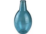 Bodenvase AM DESIGN, blau, B:20cm H:38cm T:20cm, Glas, Vasen, Bodenvase, mundgelasen, Höhe 38 cm