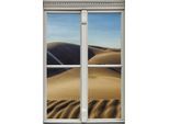 Wandsticker QUEENCE "Wüste", beige (natur), B:40cm H:60cm T:0,1cm, Wandtattoos, Wandsticker, Wandsticker, Wandbild, selbstklebend, 3D, Fenster