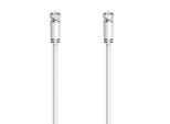 HAMA SAT-Kabel "SAT-Anschlusskabel, F-Stecker - F-Stecker, 1,5 - 10 m, 90 dB", weiß, 1.000cmcm, Kabel, SAT-Kabel