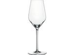 Champagnerglas SPIEGELAU "Style", transparent, B:8cm H:22,3cm Ø:8cm, Kristallglas, Trinkgefäße, Champagnerglas, 310 ml, 4-teilig
