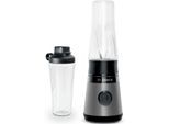BOSCH Standmixer "VitaPower Serie 2 MMB2111S, Mini-Mixer, 0,6l ToGo, 40.000 U/Min, grau", silber (silberfarben, schwarz), B:12,2cm H:36,7cm T:12,6cm, Zerkleinerer, ToGo Flasche aus Tritan, Trinkdeckel, 4 Klingen, Made in Europe, Standmixer