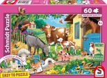Puzzle SCHMIDT SPIELE "Bauernhof-Tiere", bunt, Puzzles, KinderB:36,1cm H:24,3cm, Motiv, Puzzle, Made in Europe, B:36,1cm H:24,3cm
