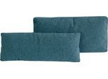 Sofakissen HOME AFFAIRE "Bloomfield", blau (tepestry), B:75cm T:20cm, 100% Polyester, Polsterauflagen, Sofakissen, Kissenset: bestehen aus einem Vorlagekissen und einem Nierenkissen