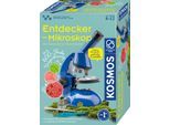 Experimentierkasten KOSMOS "Entdecker-Mikroskop", blau (weiß, neutral), Experimentierkästen, Kinder, Experimentierkasten