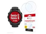 DISPLEX Displayschutzglas "Smartwatch Glass Unbreakable Protector", transparent, B:9cm H:0,3cm T:13,5mm, Displayfolien, Displayschutzfolie, Schutzfolie, Bildschirmschutz, kratz- & stoßfest, Displayschutzglas