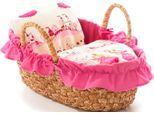 Puppen Tragetasche CHIC2000 "Little Princess, 38 cm", rosa, Puppenausstattungen, KinderB:38cm H:22cm T:38cm, Baumwolle, Polyester, gemustert, Puppen Tragetasche, B:38cm H:22cm T:38cm