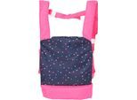 Puppen Bauchtrage CHIC2000 "Sternchen", rosa (konfetti pink), Puppenausstattungen, KinderB:31cm H:3cm T:31cm, Polyester, Puppen Bauchtrage, B:31cm H:3cm T:31cm