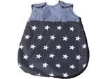 Puppen Schlafsack CHIC2000 "Bola, Sternchen", blau (sternchen blau), Puppenausstattungen, Kinder, Polyester, Puppen Schlafsack
