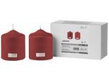 Stumpenkerze FINK "CANDLE", rot, H:10cm Ø:8cm, Kerzen, Stumpenkerze