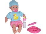 Babypuppe SIMBA "My Love, Laura Hungry", bunt, Puppen, Baby, PVC, Polyester, Babypuppe