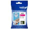 BROTHER Tintenpatrone "LC-421M", pink (magenta), Tintenpatronen, Tintenpatrone