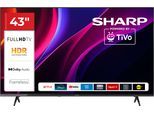 SHARP LED-Fernseher "2T-C43HEx", Energieeffizienz: E, schwarz, 43 ″, Fernseher, LED-Fernseher