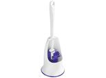 WC-Garnitur MAXIMEX "Hygiene-Set", lila, B:13,5cm H:41,8cm L:13,5cm, Polypropylen, thermoplastisches Gummi (TPR), Reinigungsbürsten, WC-Garnitur, WC-Bürstenhalter, Klobürsten mit Randbürste und Anti-Haft-Wirkung
